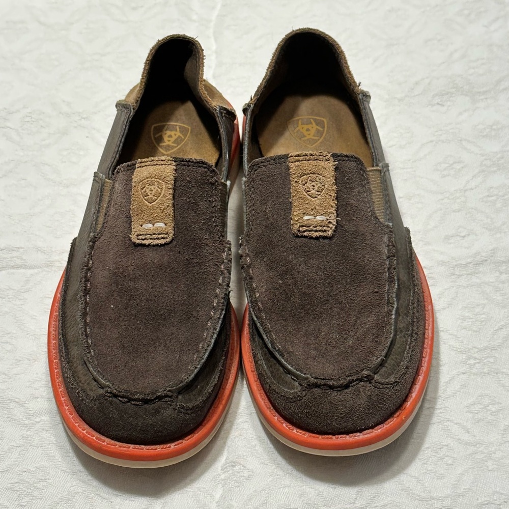 Boys Ariat Crusier Slip-On Shoes Size 13 Brown